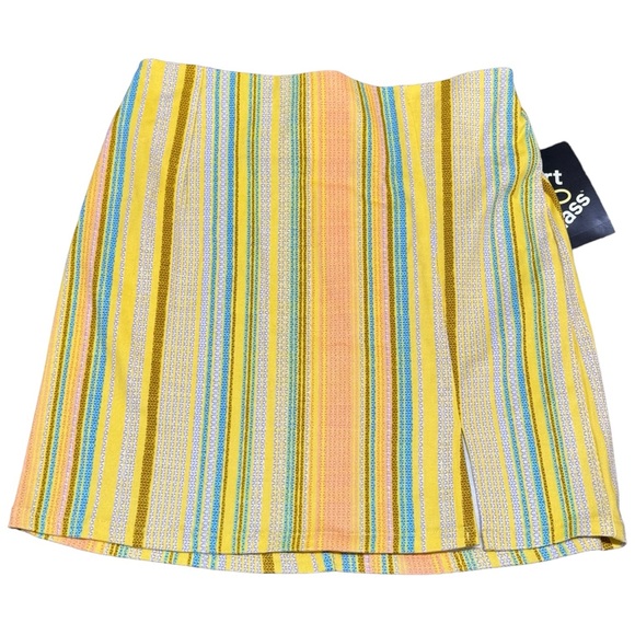 Large (10/12) - Girls Striped Skirt ART CLASS Zipper Back NEW - Picture 1 of 6